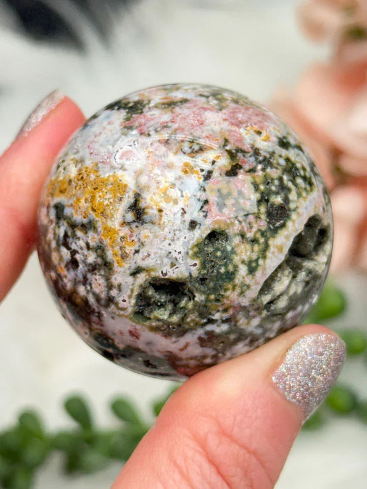 Colorful Ocean Jasper Spheres