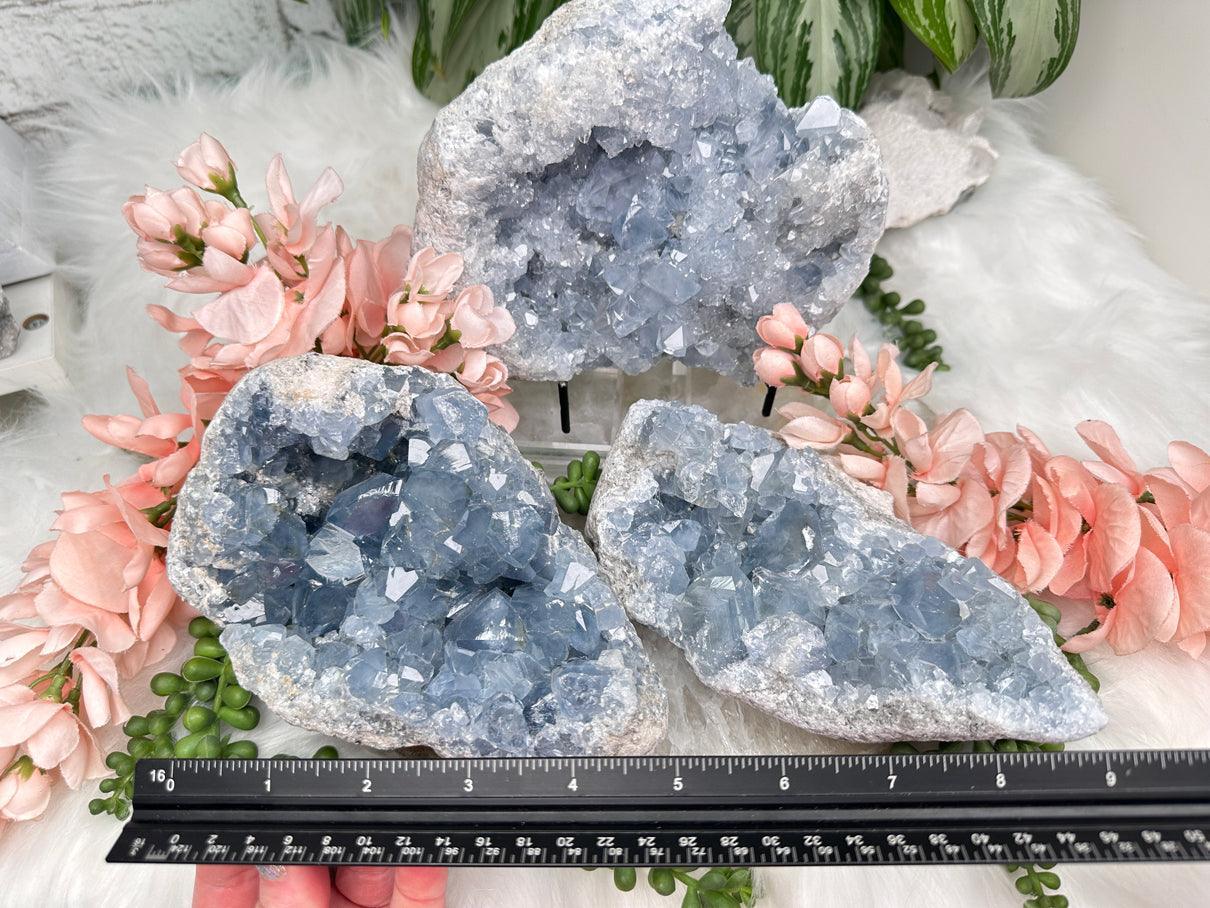 Blue Celestite Geodes