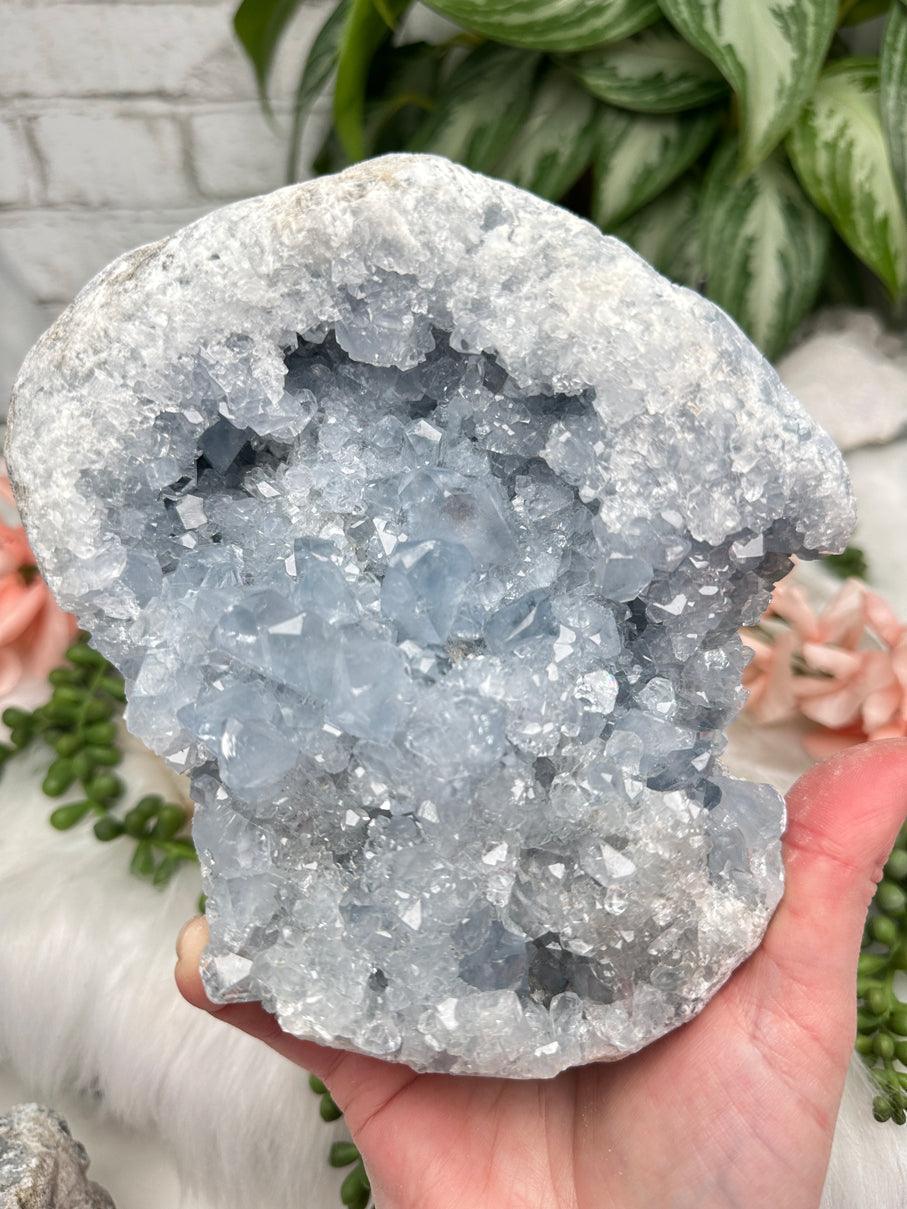 Blue Celestite Clusters