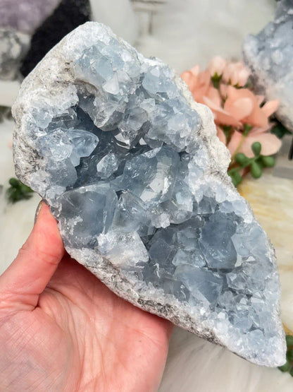 Blue Celestite Clusters