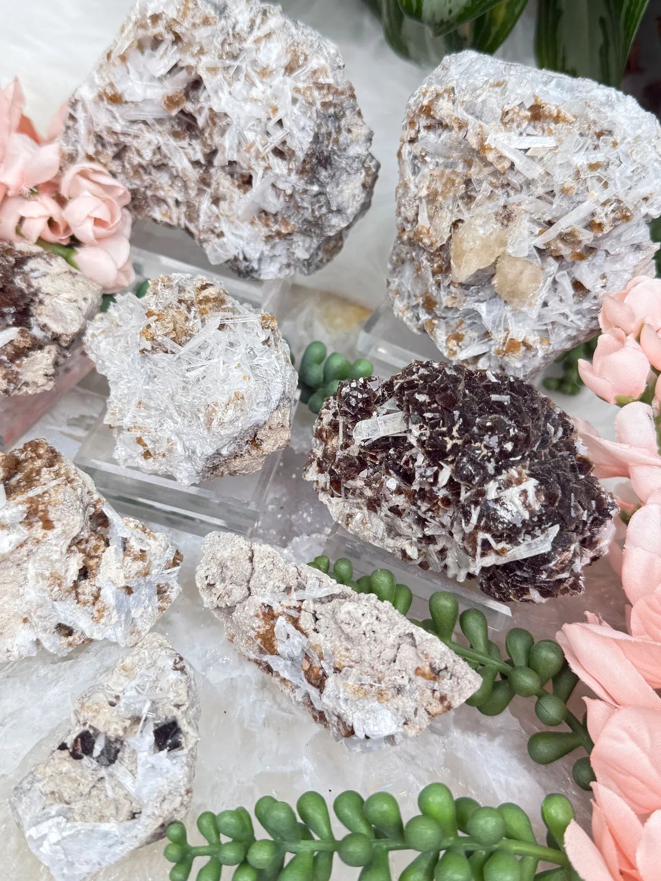 Brown Fluorite Celestite