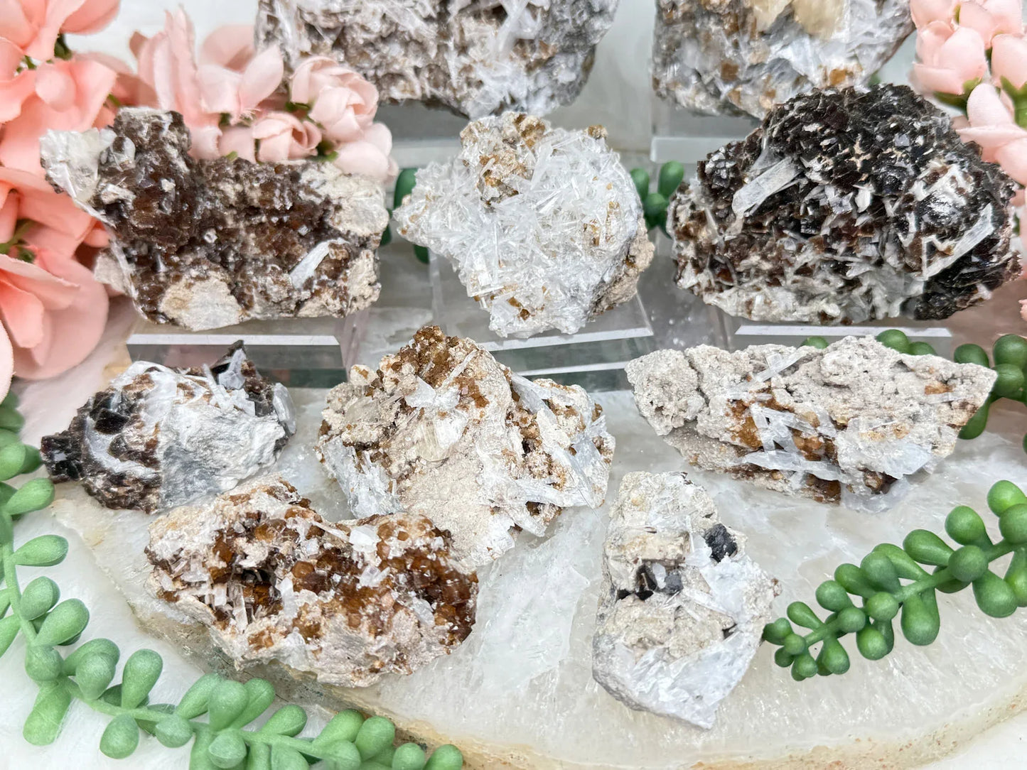 Brown Fluorite Celestite