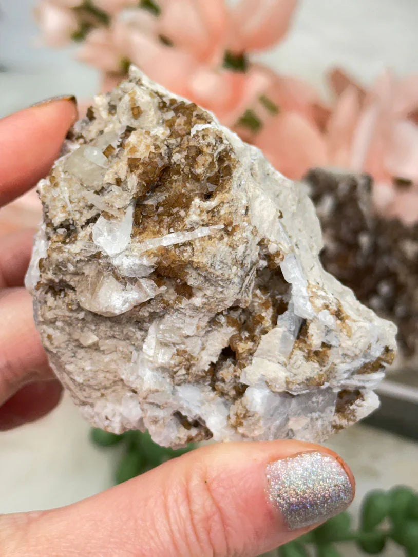 Brown Fluorite Celestite