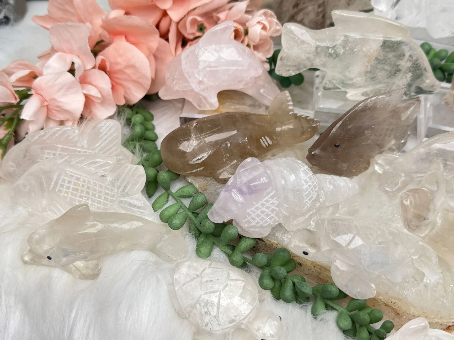 Quartz Animal Carvings