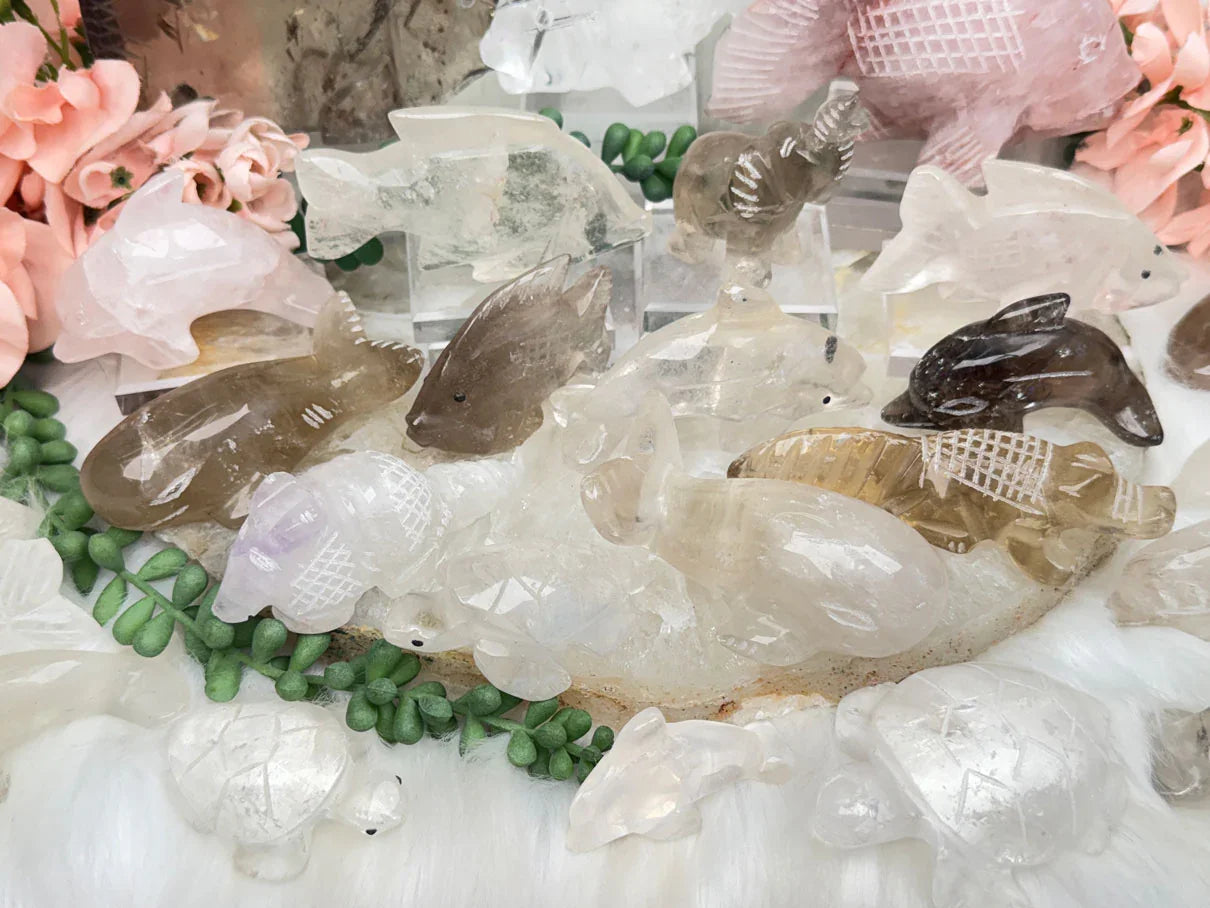 Quartz Animal Carvings