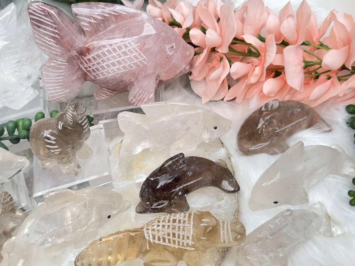 Quartz Animal Carvings