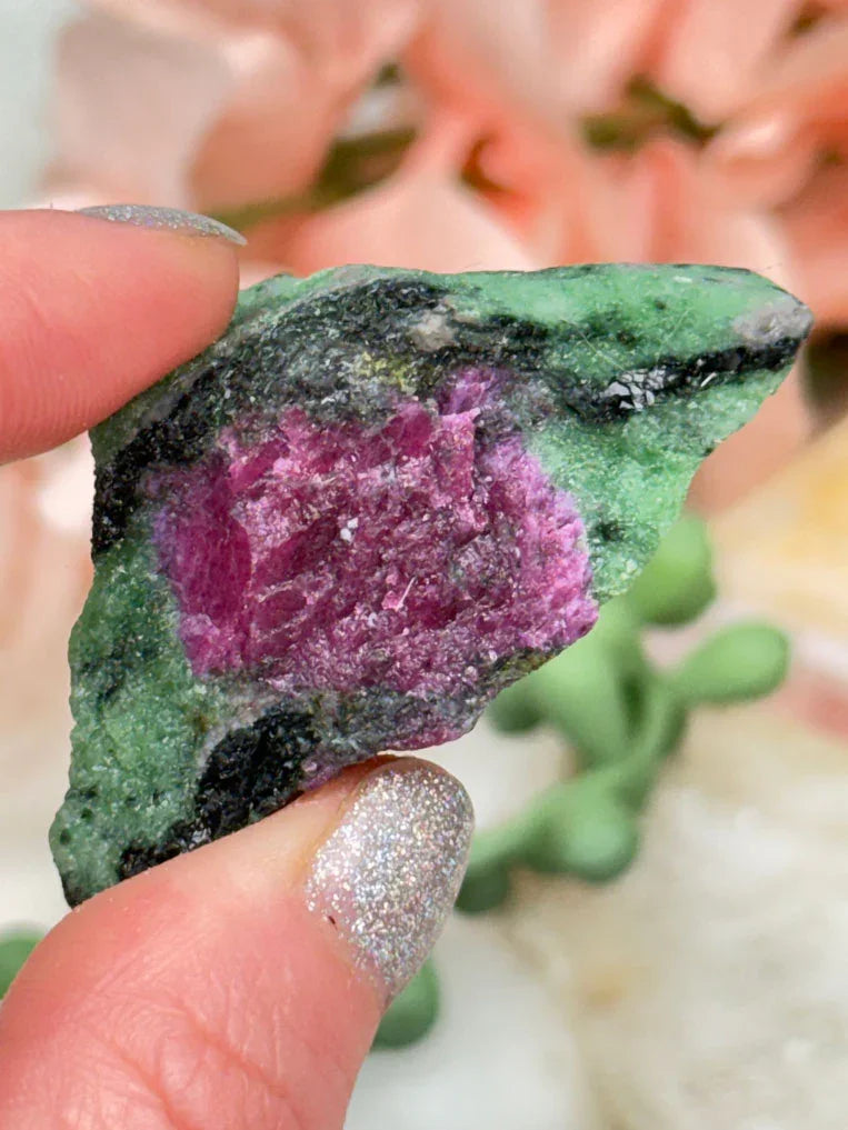 Raw Ruby Zoisite
