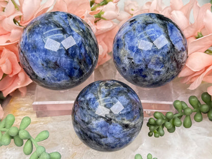 Blue Iolite Spheres
