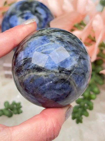Blue Iolite Spheres