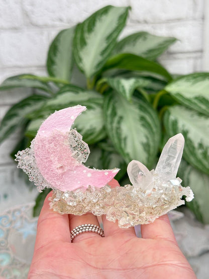 Resin Quartz Crystal Moons