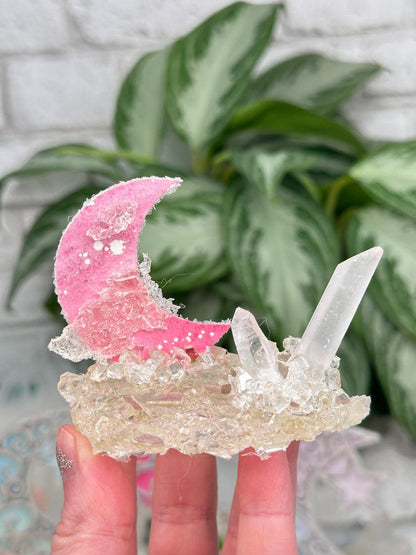 Resin Quartz Crystal Moons