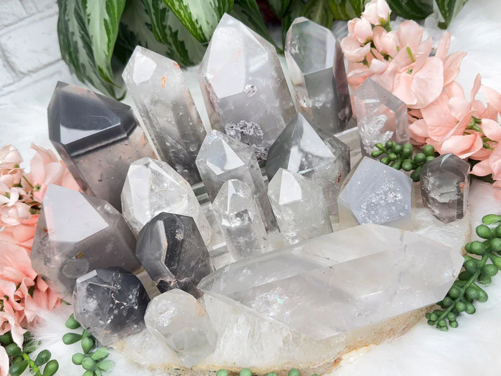 Gray Lithium Quartz Points