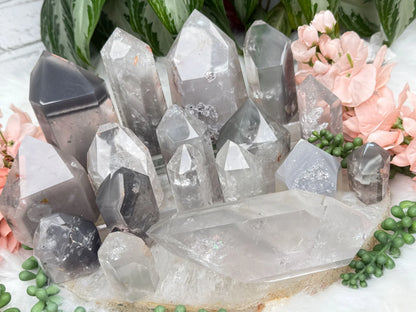 Gray Lithium Quartz Points