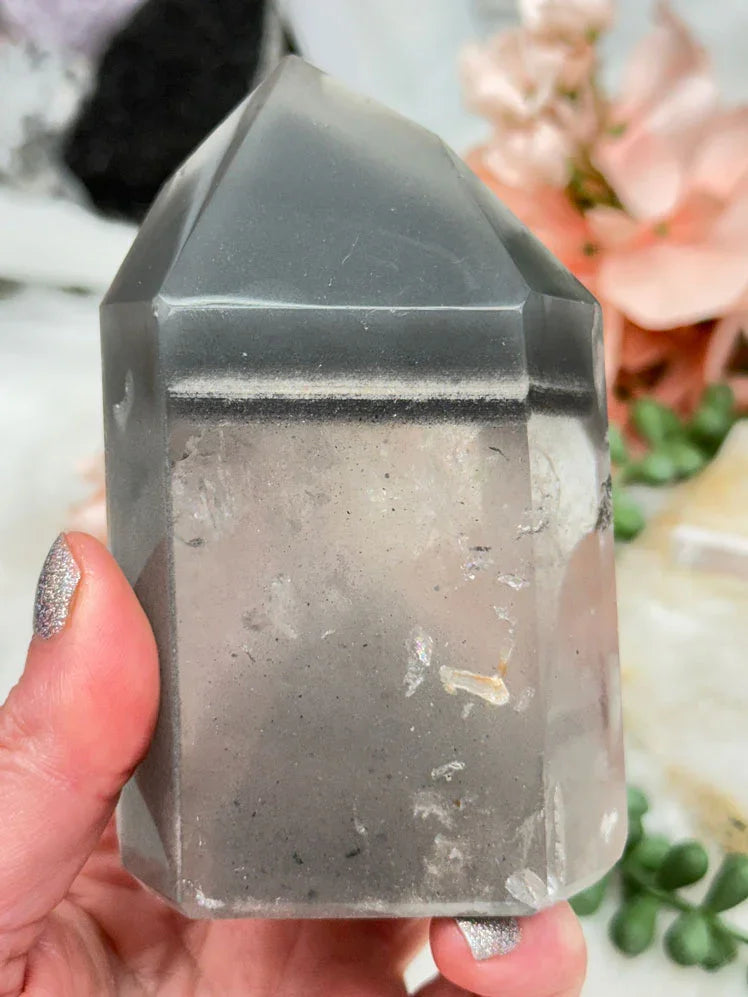 Gray Lithium Quartz Points