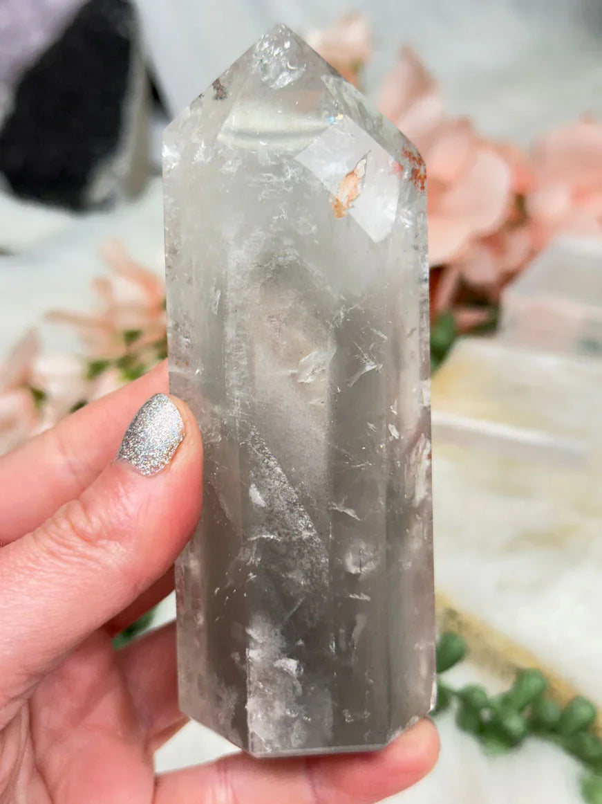 Gray Lithium Quartz Points