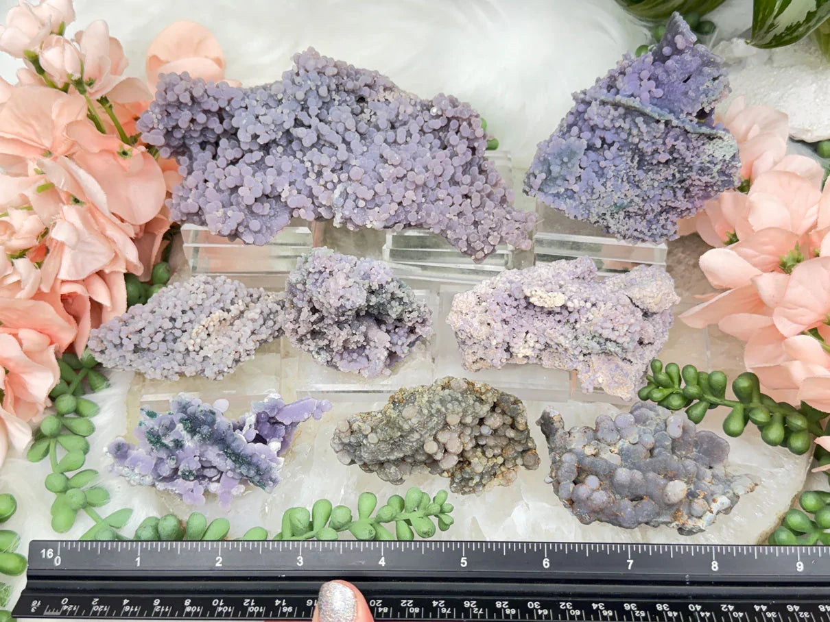 Grape Agate Clusters