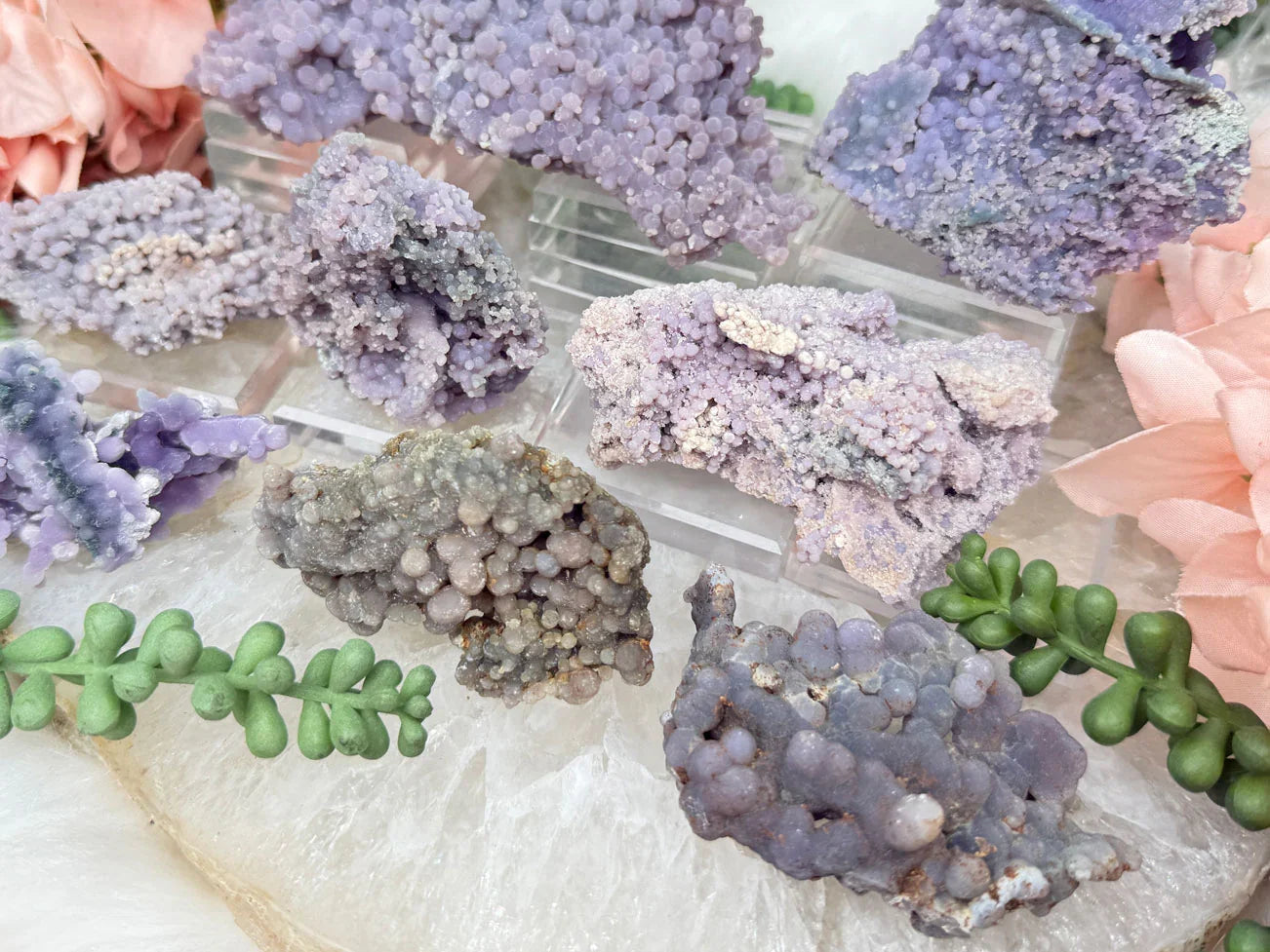 Grape Agate Clusters
