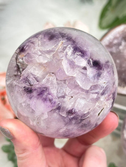 Purple Amethyst Geode Spheres