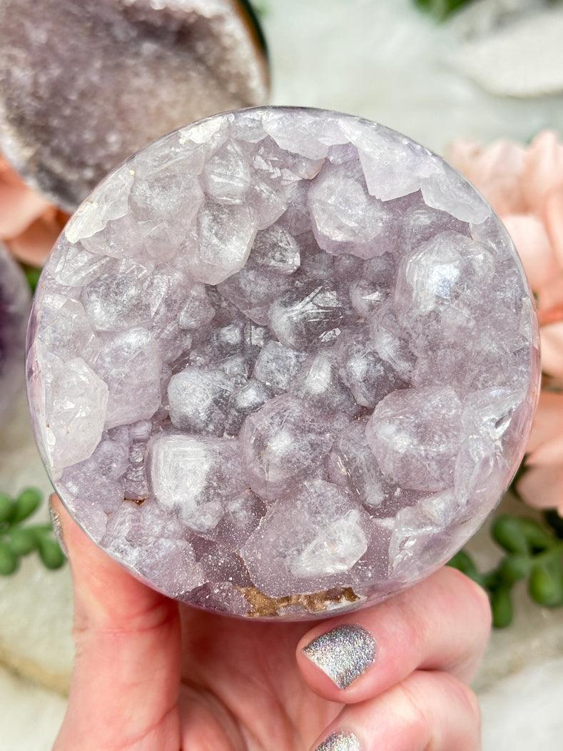 Purple Amethyst Geode Spheres