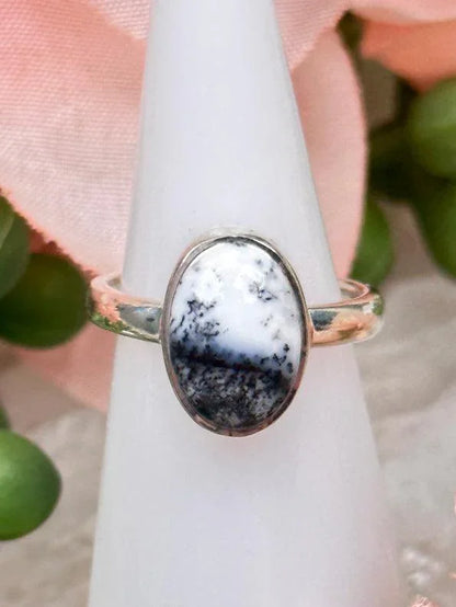 Dendritic Opal Rings