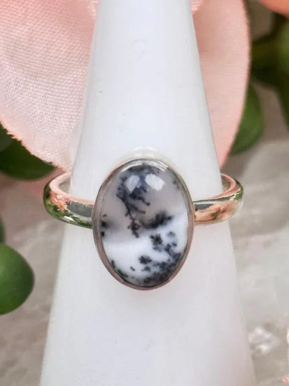Dendritic Opal Rings