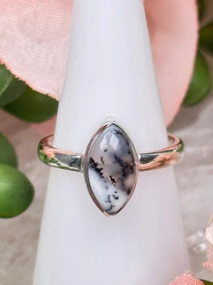 Dendritic Opal Rings