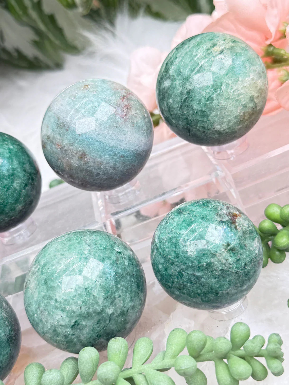 Green Aventurine Spheres