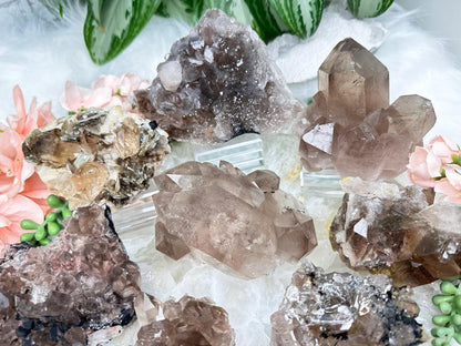 Smoky Quartz Cluster Crystals