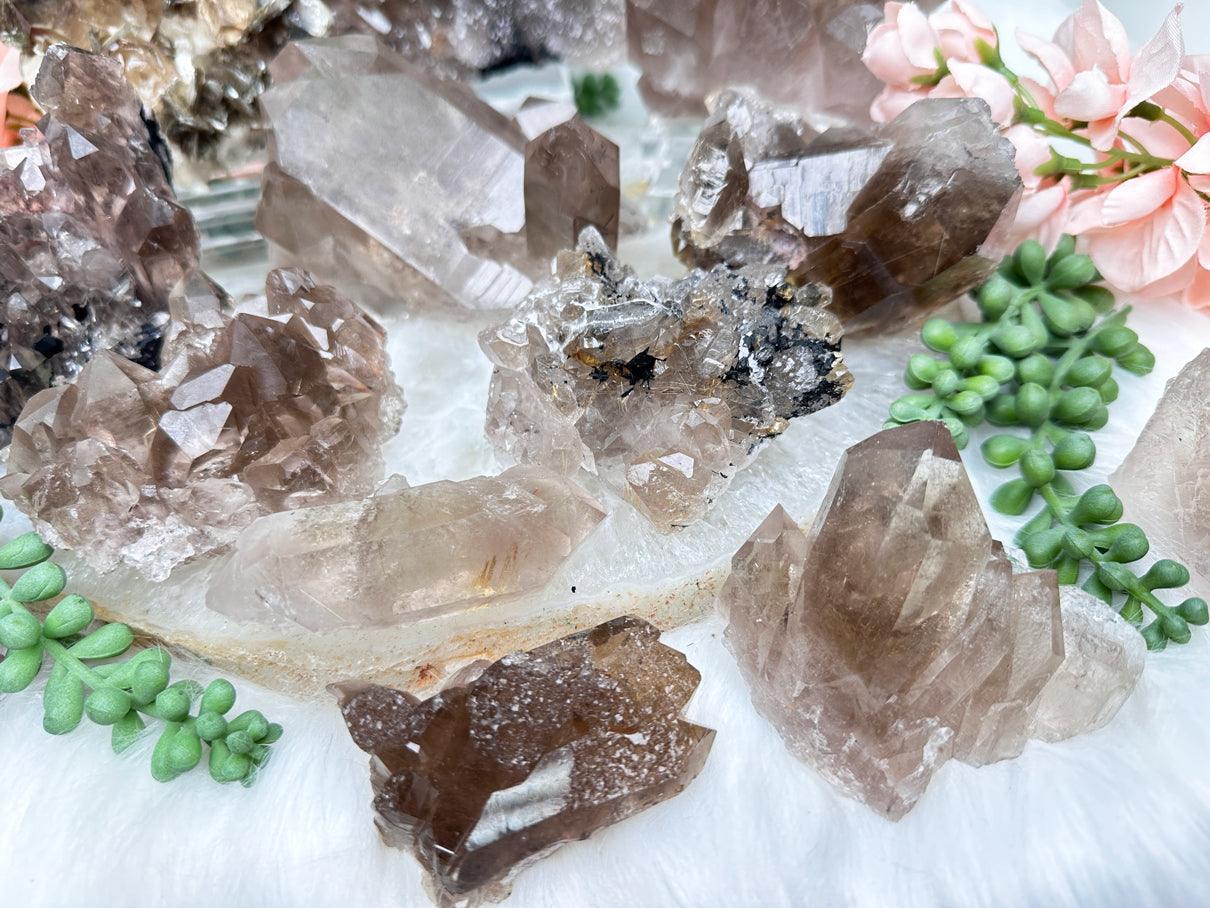 Smoky Quartz Cluster Crystals