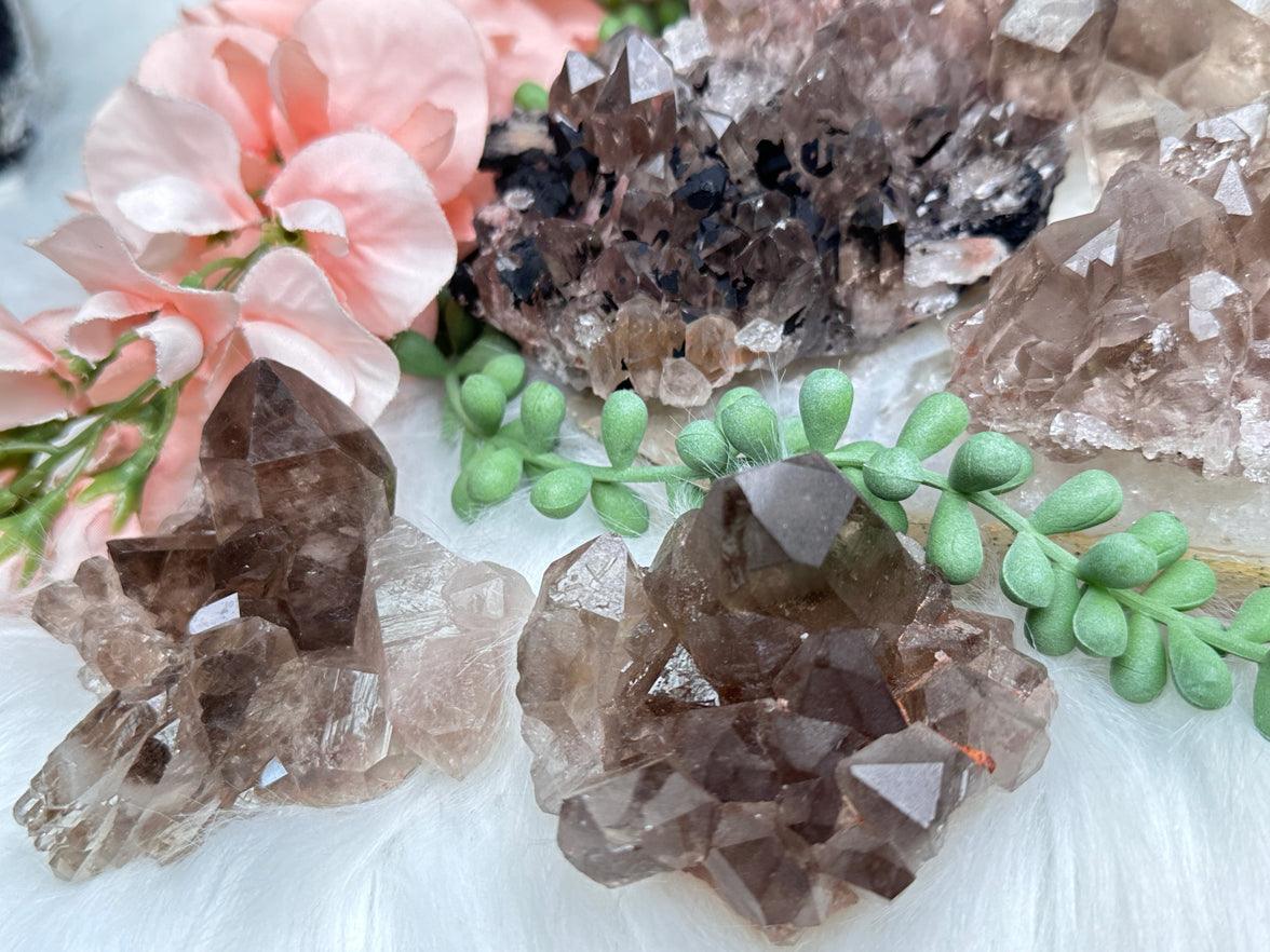 Smoky Quartz Cluster Crystals