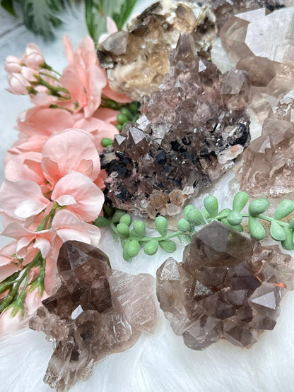 Smoky Quartz Cluster Crystals