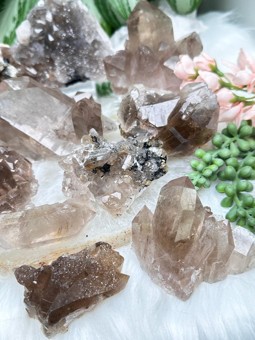 Smoky Quartz Cluster Crystals