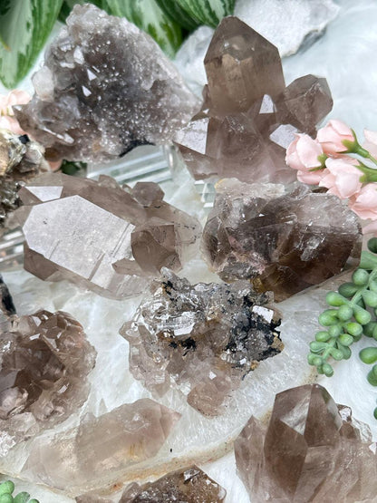 Smoky Quartz Cluster Crystals