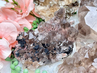 Smoky Quartz Cluster Crystals