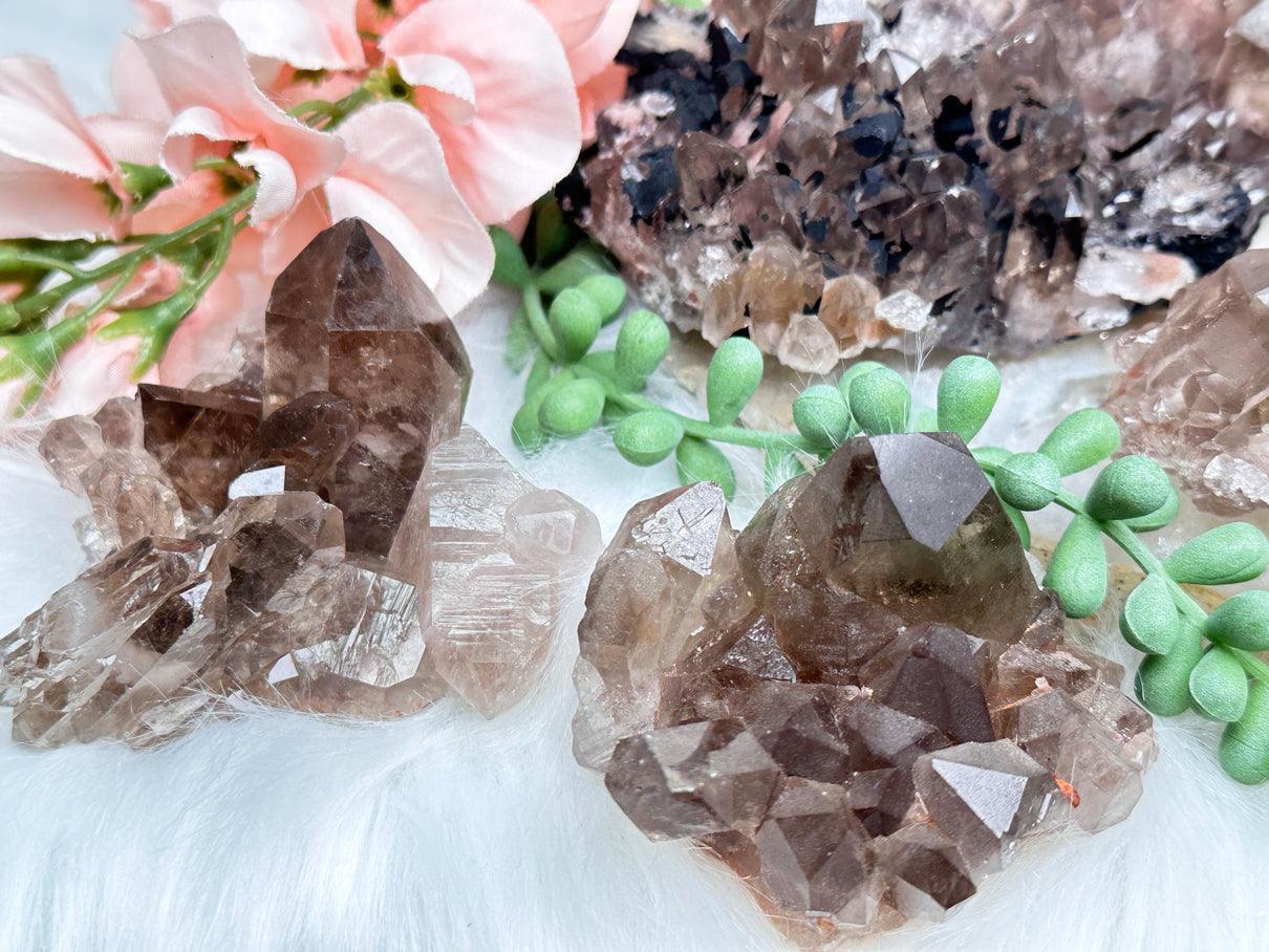 Smoky Quartz Cluster Crystals