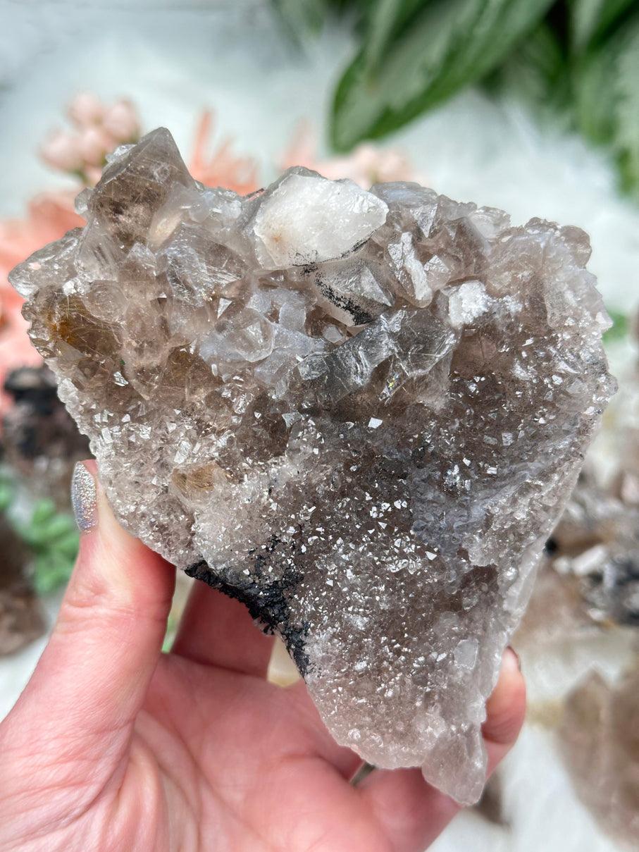 Smoky Quartz Cluster Crystals