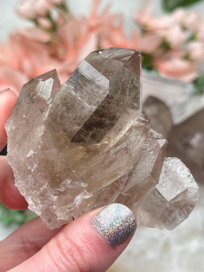 Smoky Quartz Cluster Crystals