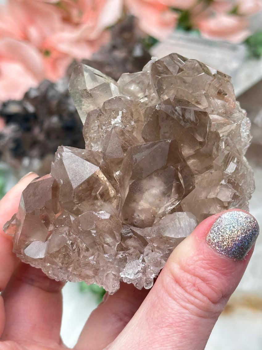 Smoky Quartz Cluster Crystals