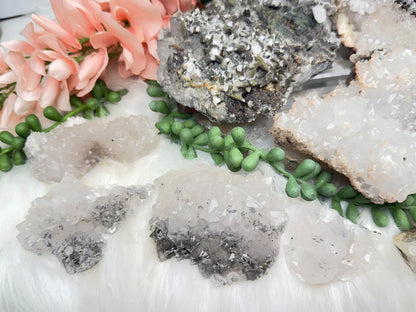 Moroccan Quartz Calcite Clusters