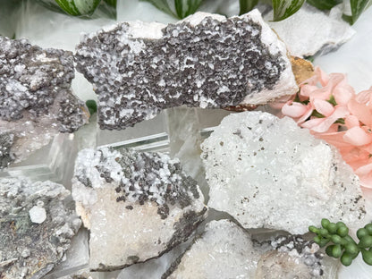 Moroccan Quartz Calcite Clusters