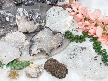 Moroccan Quartz Calcite Clusters