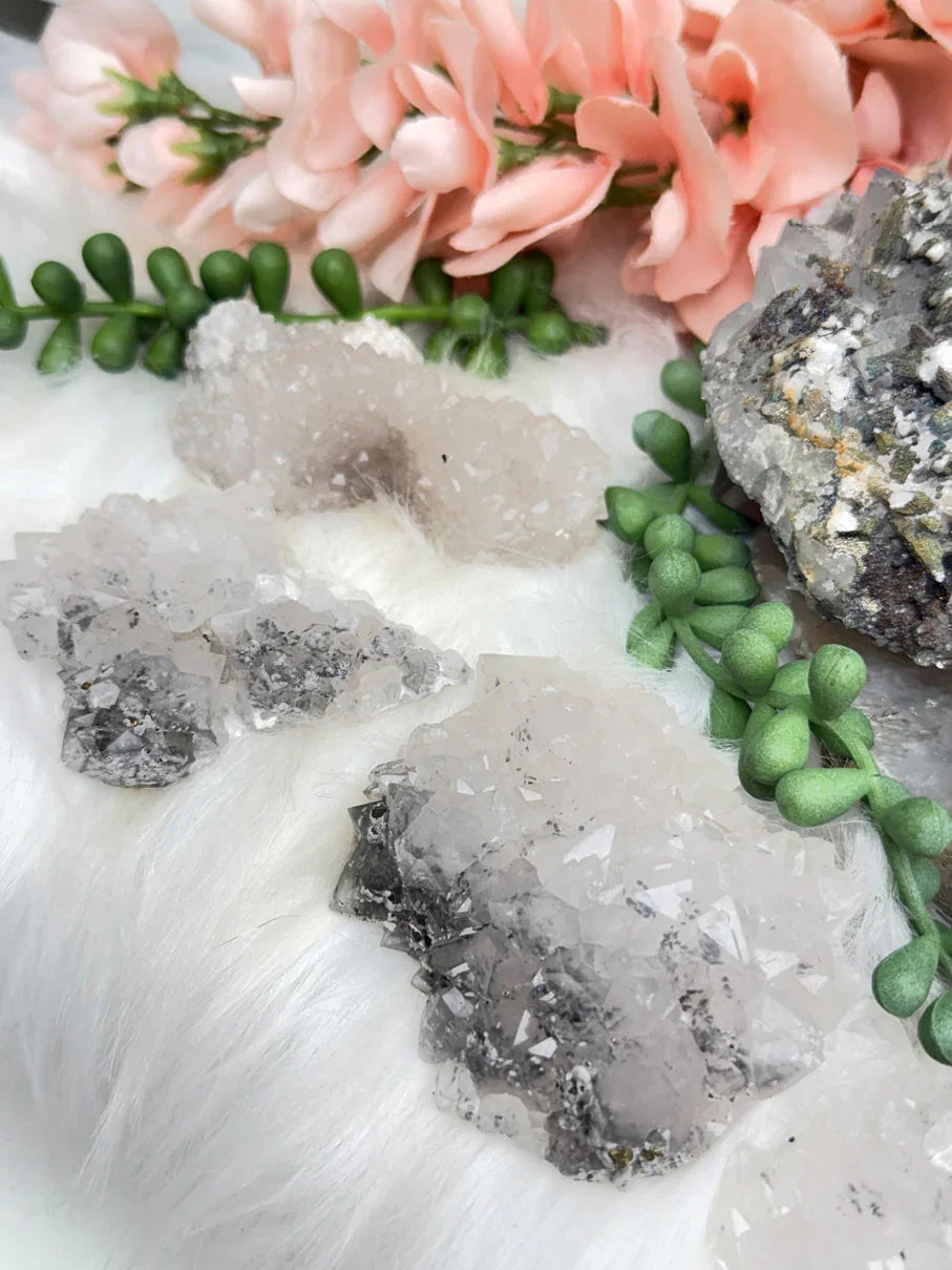 Moroccan Quartz Calcite Clusters