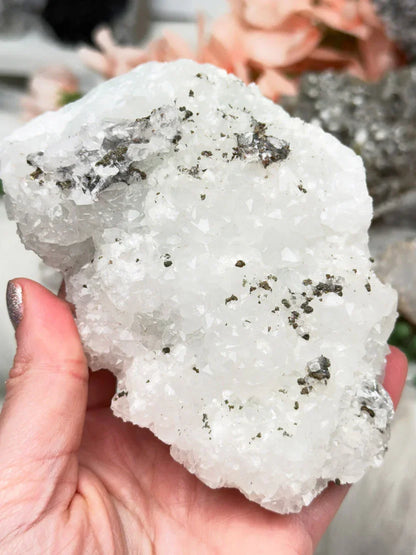 Moroccan Quartz Calcite Clusters
