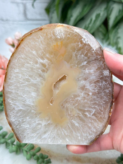 Standing Natural Geode Slices