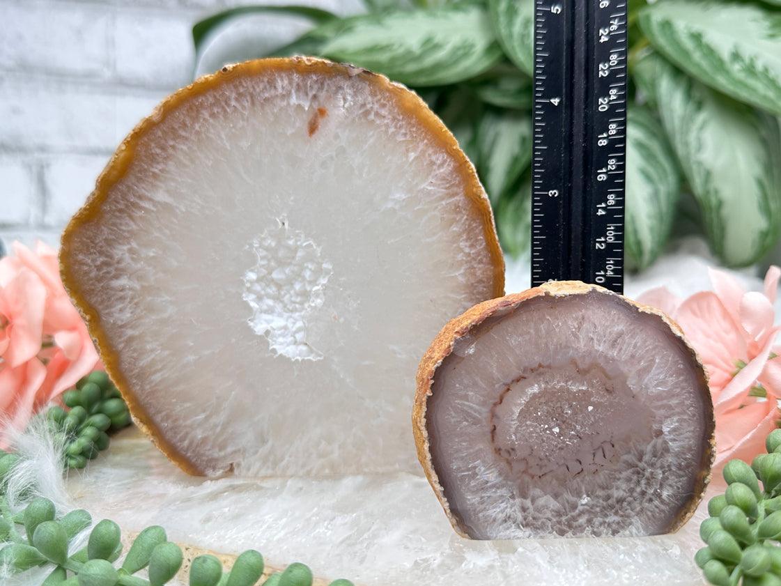 Standing Natural Geode Slices