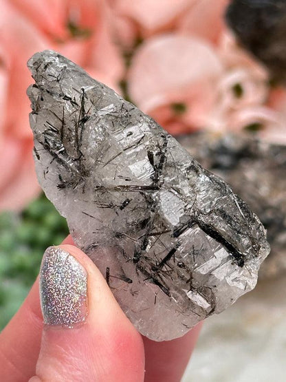 Black Tourmaline in Quartz