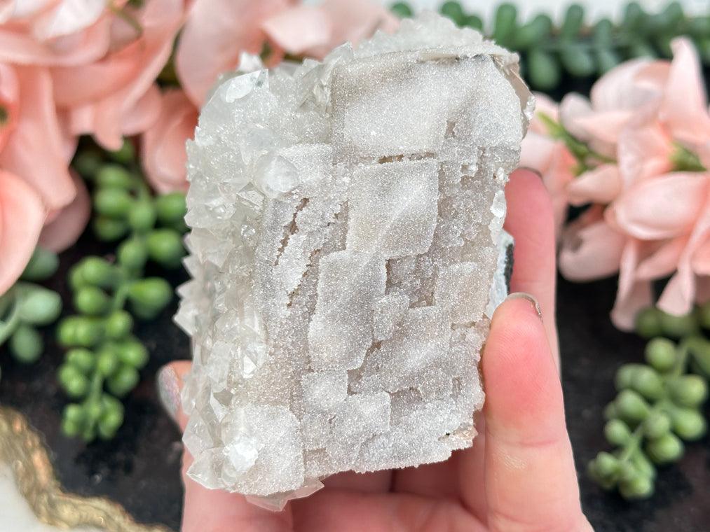 apophyllite-over-calcite