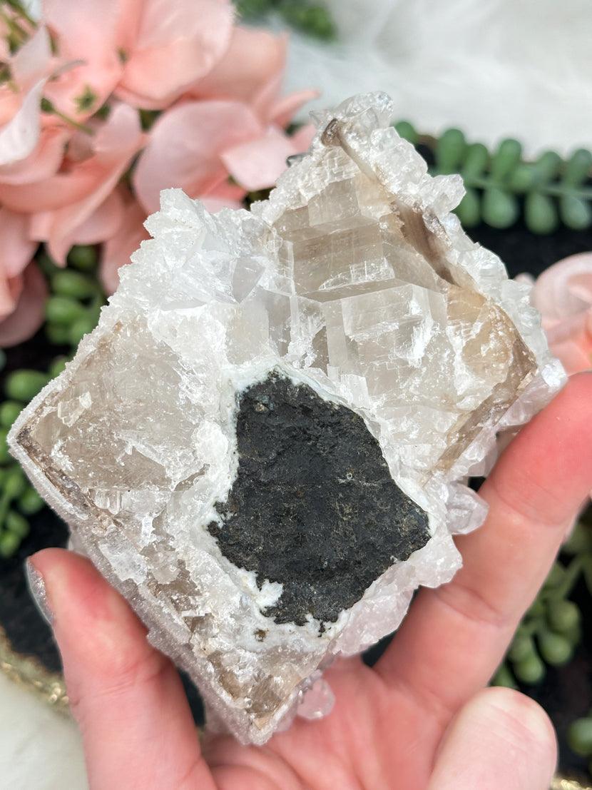 apophyllite-over-calcite