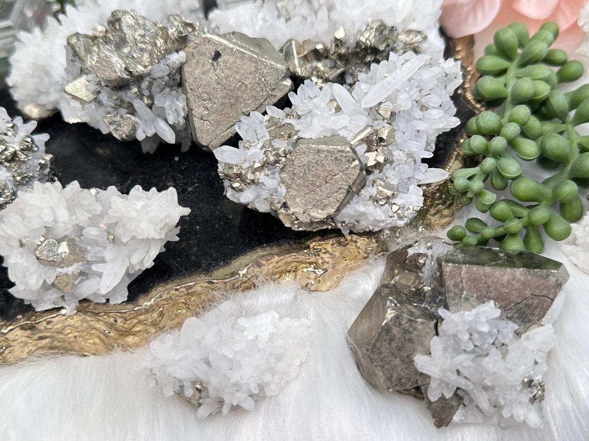 white-quartz-pyrite-clusters