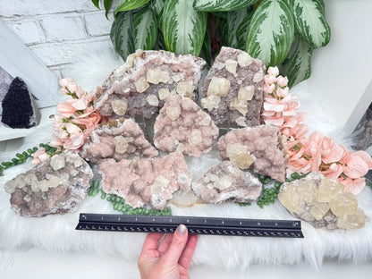 Old Stock Twin Pink Calcite